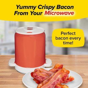 Yummy Can Bacon Microwave Cooker and Splatter Proof Lid